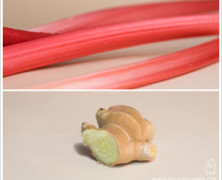 Tarte à la rhubarbe vanillée relevée au gingembre